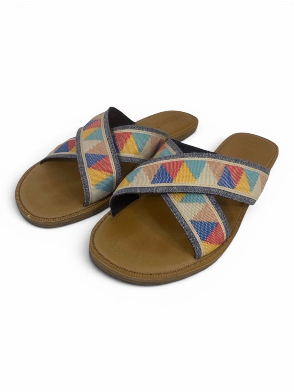 Toms Viv Multi Color Tribal Slide On Sandal 7